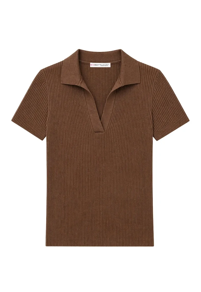 Bluza dama,  guler polo, casual, 100% poliamidafwqd, Maro
