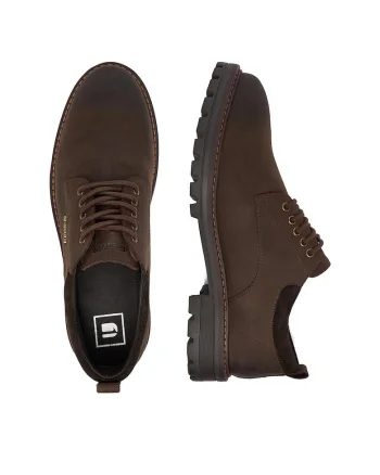 Pantofi barbati,  poluti, culoare brown, material natural,