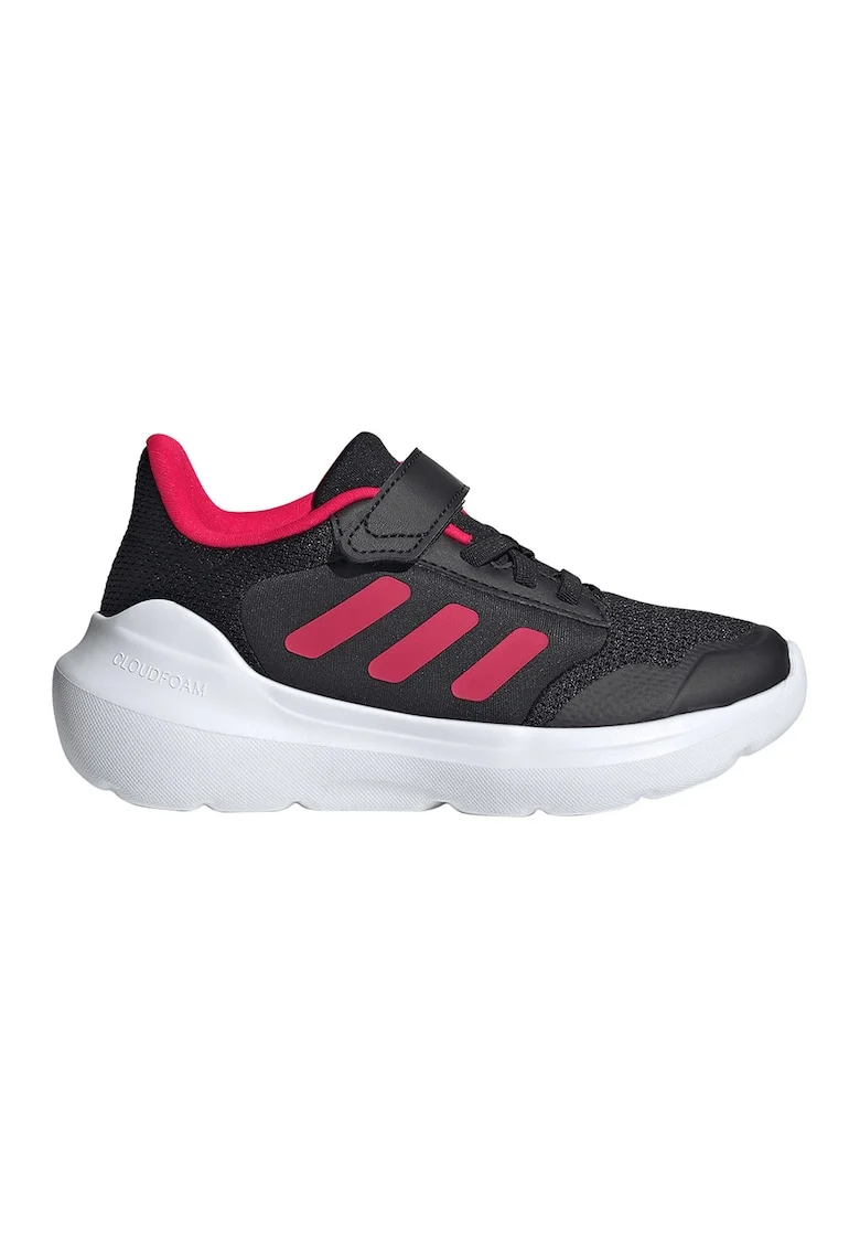 Pantofi sport Tensaur Run 2.0 cu velcro, Negru/Coral