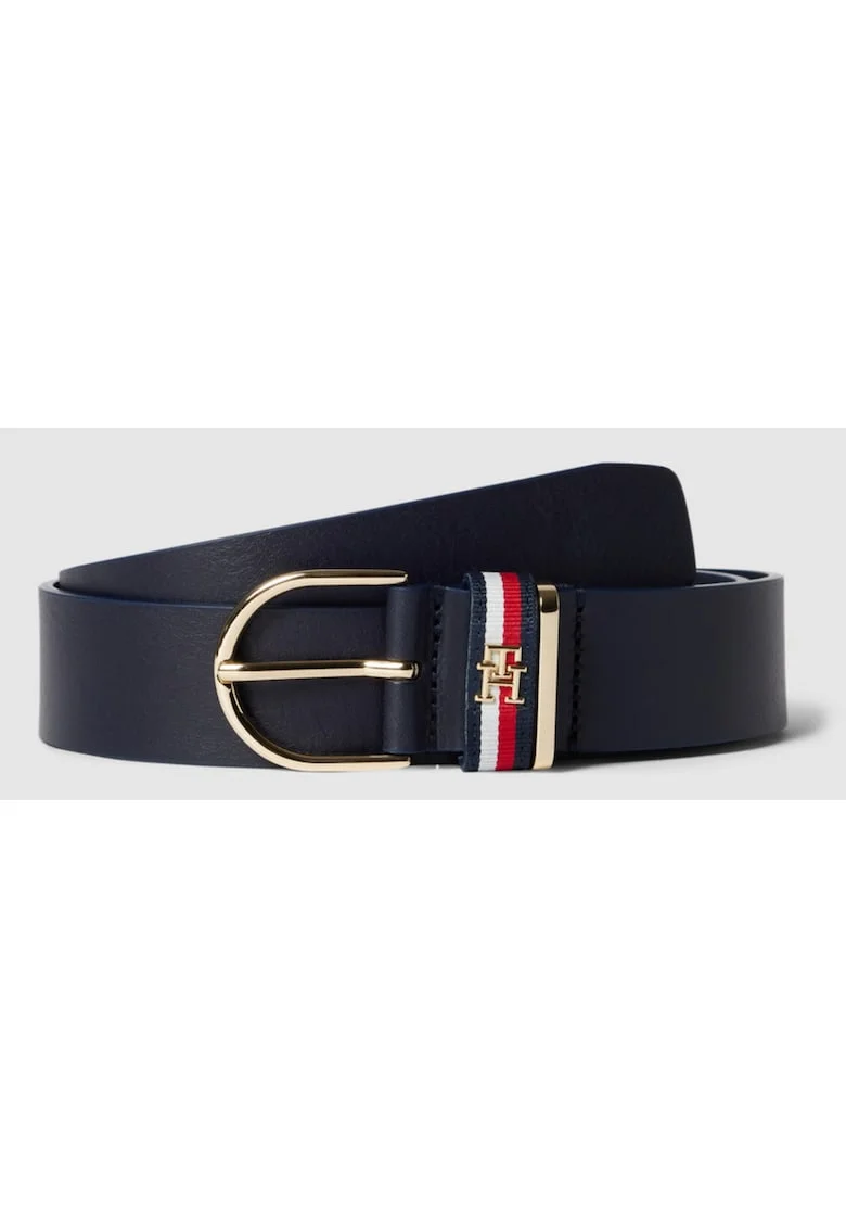 Curea din piele Effortless, Albastru inchis
