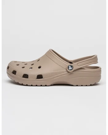 Saboti slingback cu model unisex Classic Roomy, Maro taupe