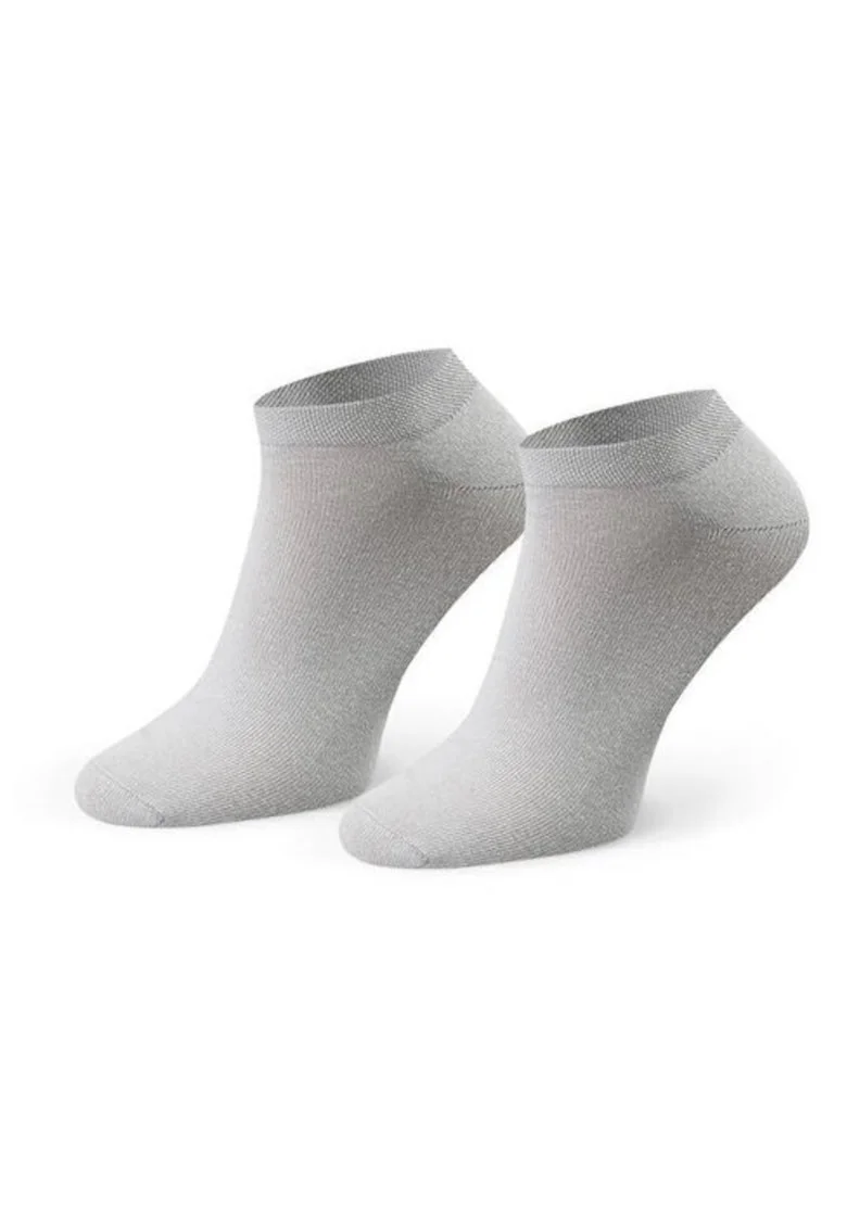 Sosete scurte bumbac  S045, Gri deschis