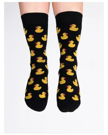 Sosete funny cu ratuste  Duck In Black, Negru