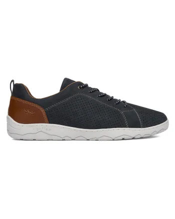 Pantofi barbati,  bleumarin, piele naturala, interior textil,