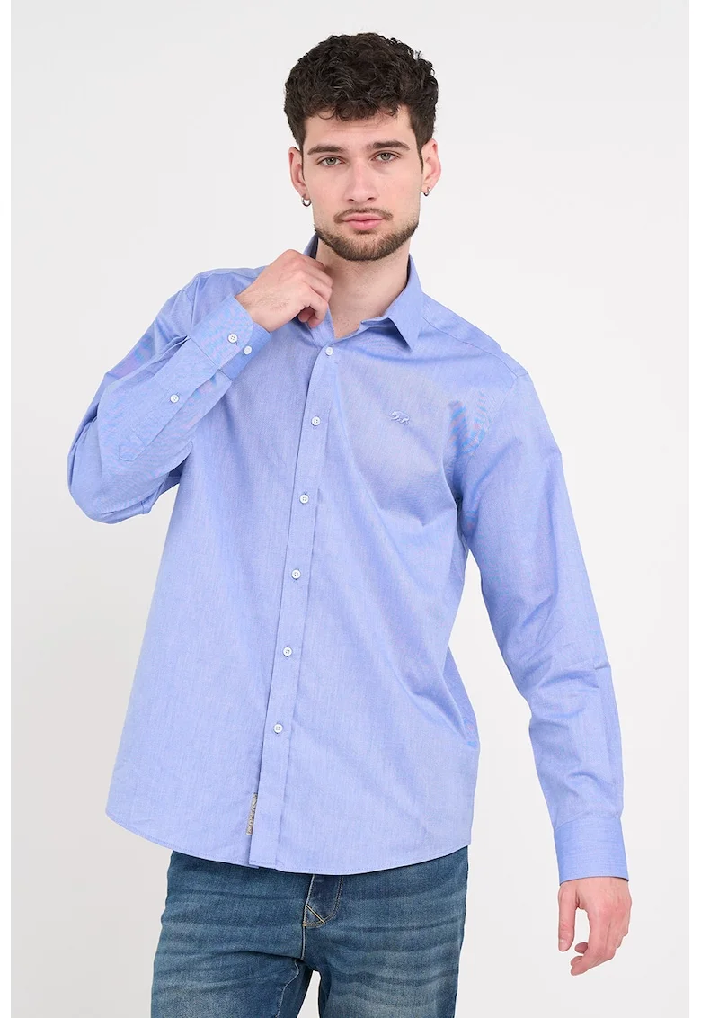 Camasa cu maneci lungi, Albastru indigo