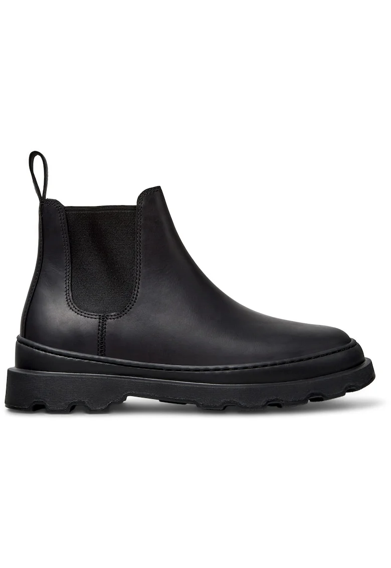 Ghete Chelsea de piele, Negru