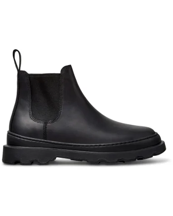 Ghete Chelsea de piele, Negru