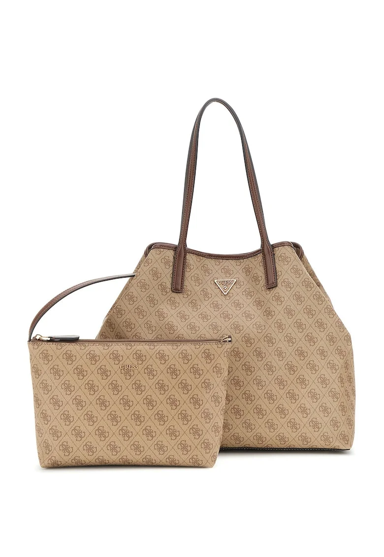 Geanta shopper cu imprimeu logo Erica