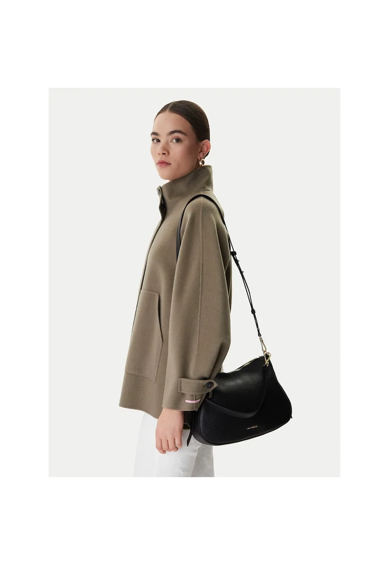 Geanta dama,  piele naturala, negru, One Size INTL