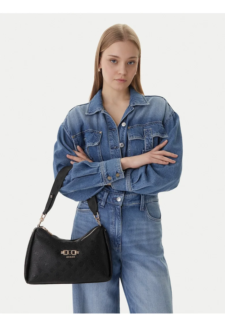 Geanta dama,  piele ecologica, negru, One Size INTL