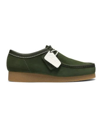 Mocasini cu sireturi decorative Wallabeeevo, Verde englez