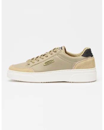 Pantofi sport low-cut de piele ecologica si piele intoarsa Straker Lea, Grej/Bleumarin