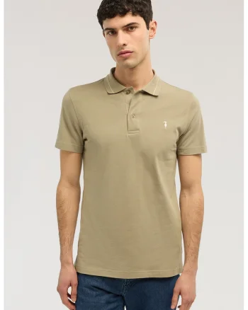 Tricou polo din bumbac, Kaki