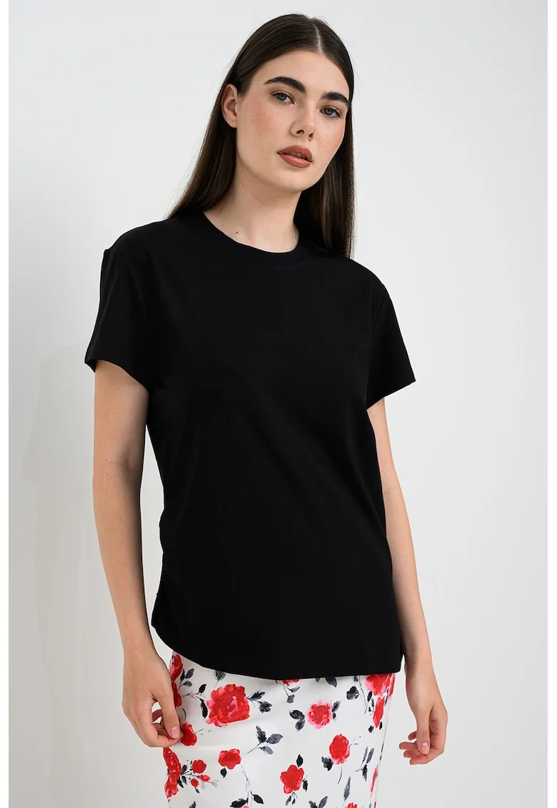 Tricou asimetric Ida, Negru