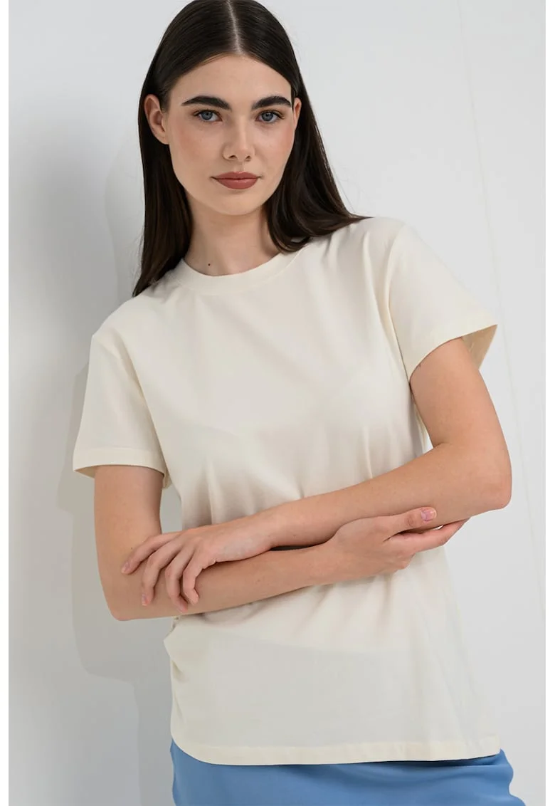 Tricou asimetric Ida, Galben deschis