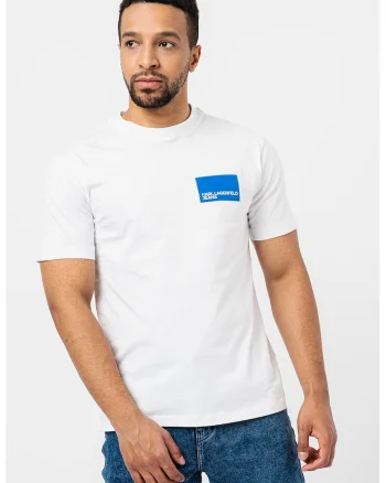 Tricou regular fit de bumbac organic, Alb optic