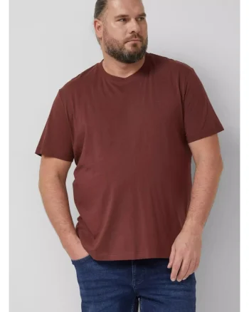 Tricou cu decolteu la baza gatului, Visiniu
