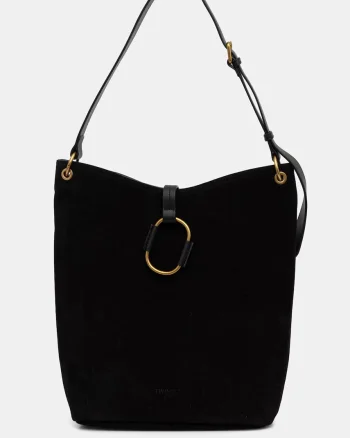 Twinset hobo bag pentru femei din piele întoarsă
