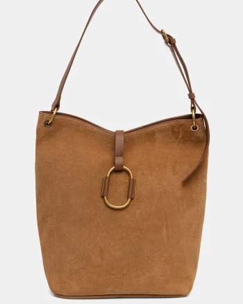 Twinset hobo bag pentru femei din piele întoarsă