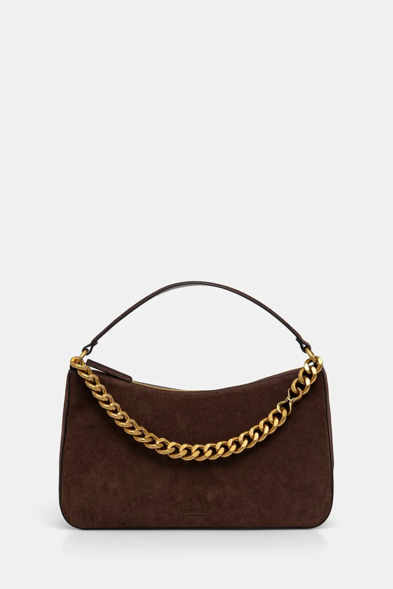 Twinset hobo bag pentru femei din piele întoarsă