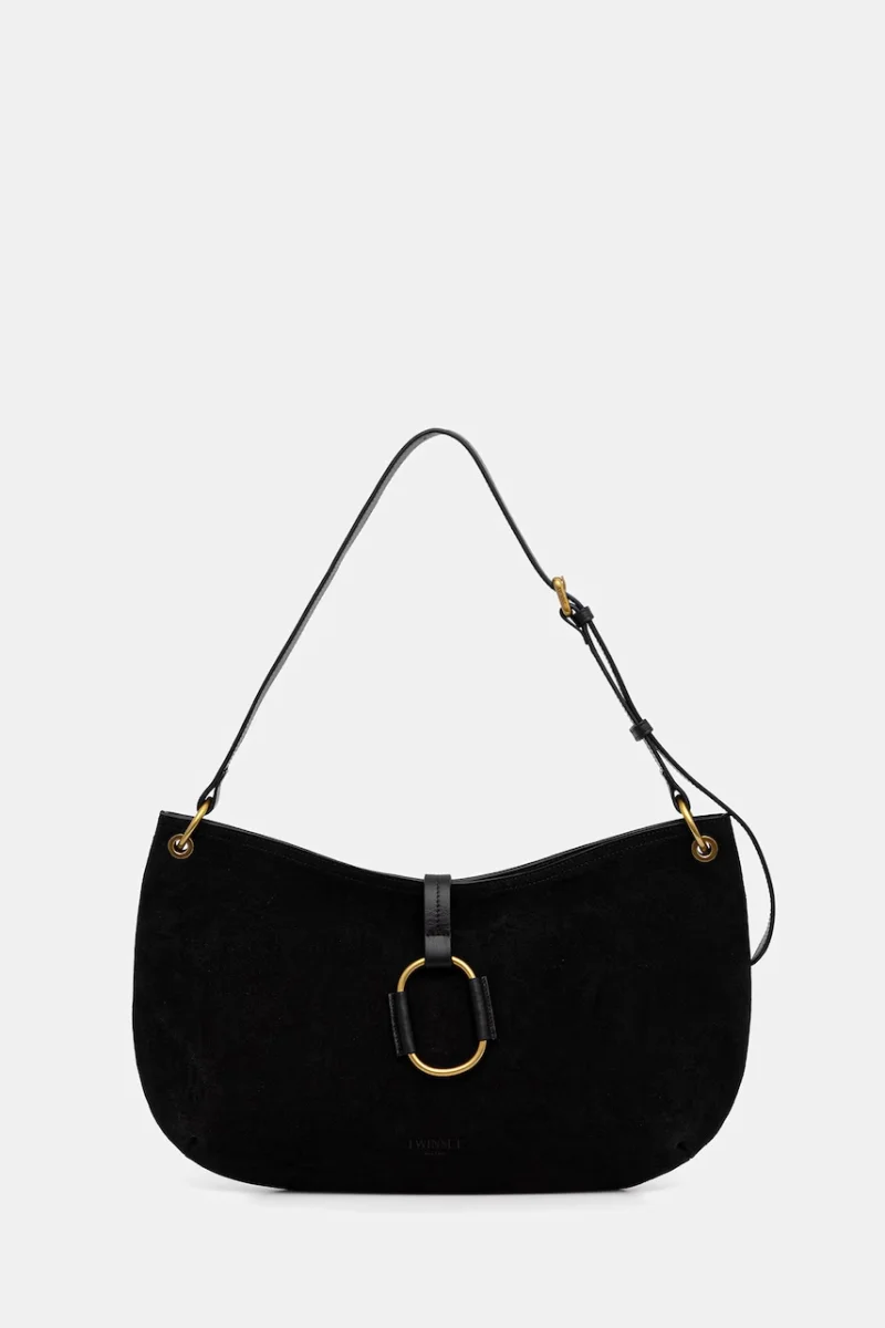 Twinset hobo bag pentru femei din piele întoarsă