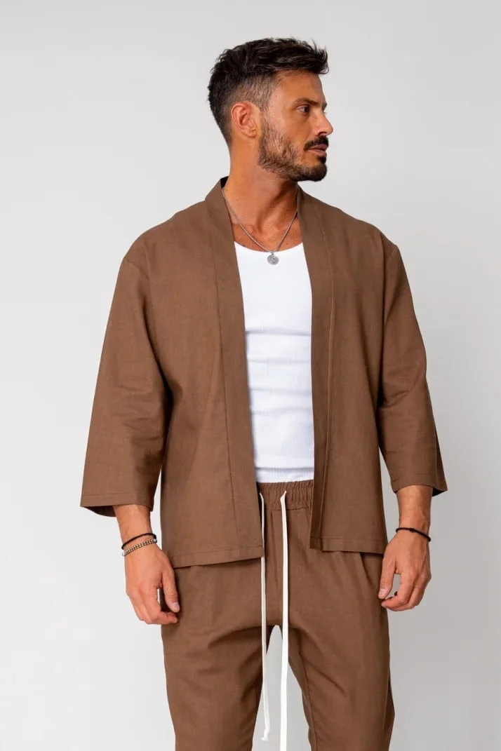Bluza Tulum Jacheta tip kimono Brown