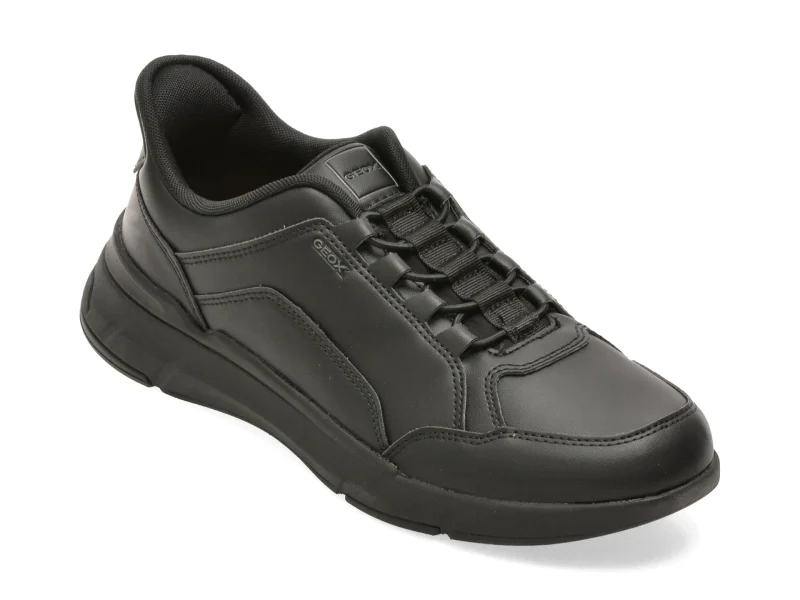 Pantofi sport GEOX negri, U659KA, din piele ecologica