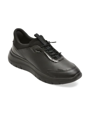 Pantofi sport GEOX negri, D680JA, din piele ecologica
