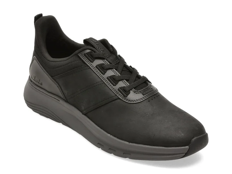 Pantofi sport CLARKS negri, MOTTRLX, din piele naturala