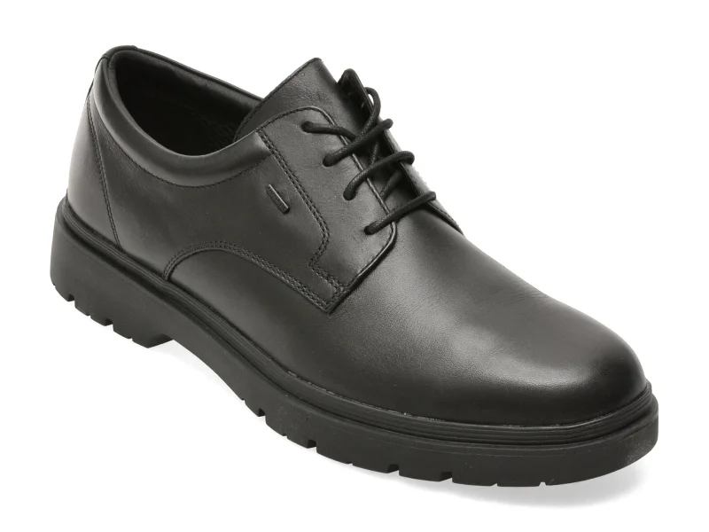 Pantofi GEOX negri, U46HNB, din piele naturala