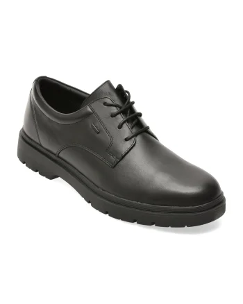 Pantofi GEOX negri, U46HNB, din piele naturala