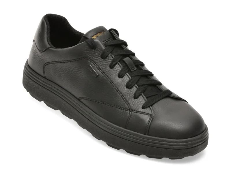 Pantofi sport GEOX negri, U56LUC, din piele naturala