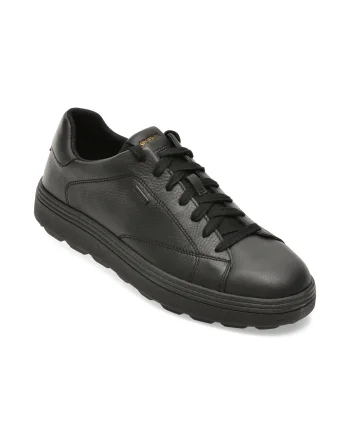 Pantofi sport GEOX negri, U56LUC, din piele naturala