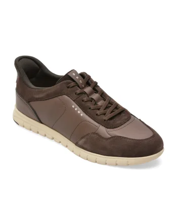 Pantofi sport GEOX maro, U66NEA, din piele ecologica