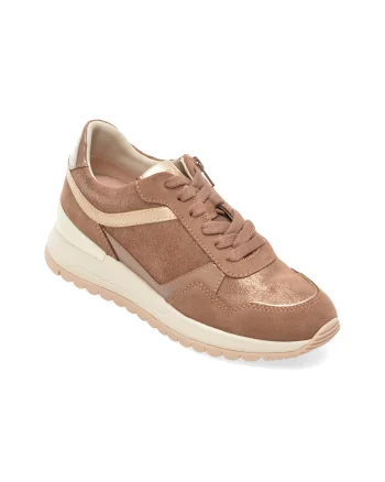Pantofi sport GEOX maro, D6500A, din piele naturala