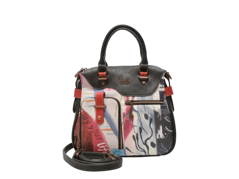 Geanta JANET DENESE multicolor, J127A, din piele ecologica