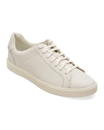 Pantofi sport CLARKS albi, ROMSLAC, din piele naturala