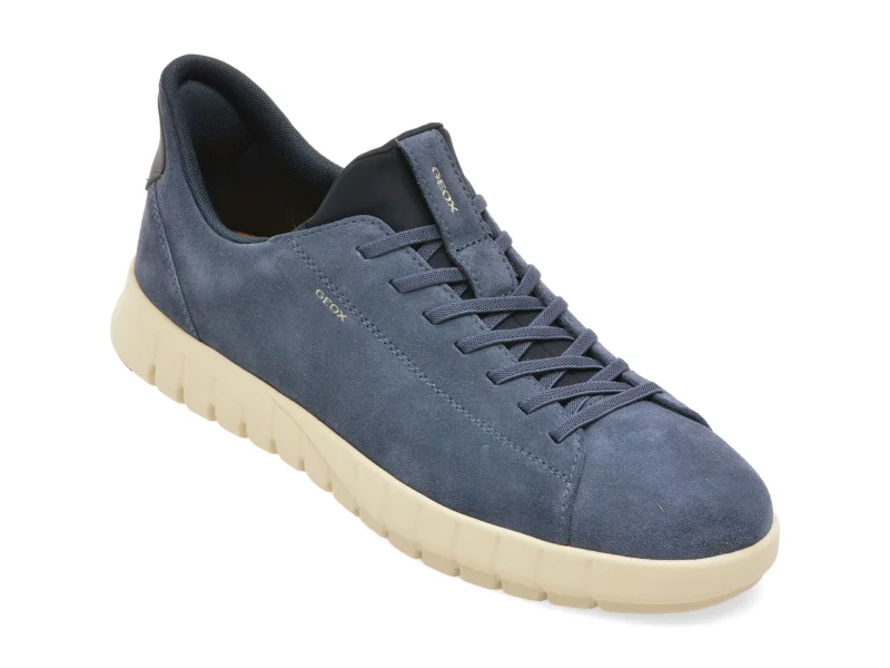 Pantofi sport GEOX albastri, U65MAA, din piele intoarsa