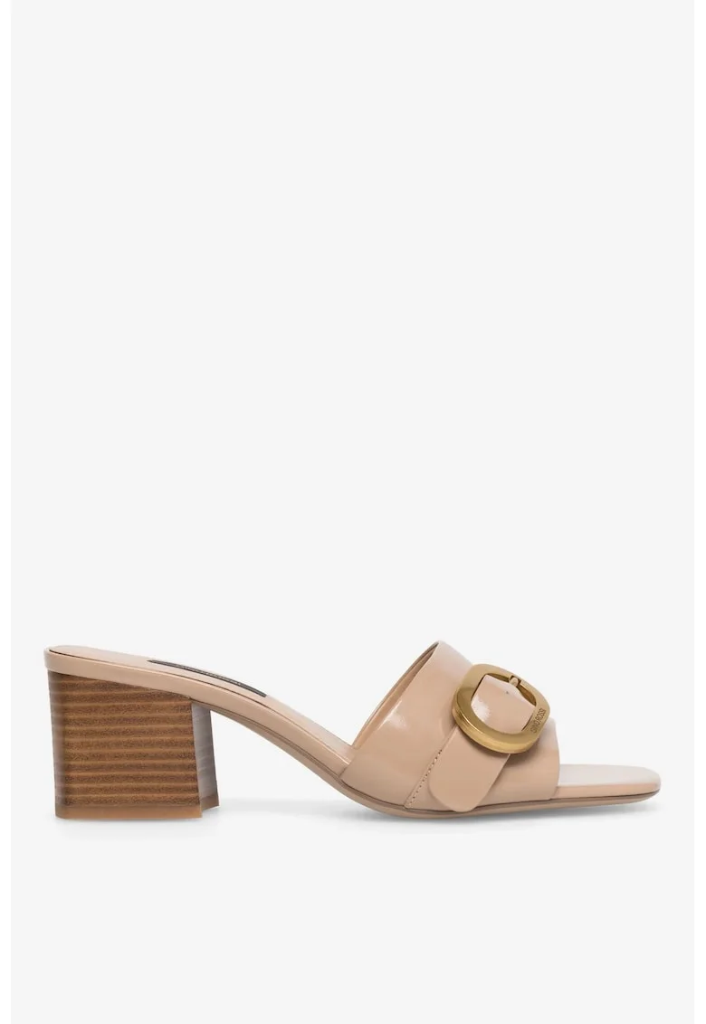 Papuci dama  5905588552710, Piele naturala, Bej, Bej