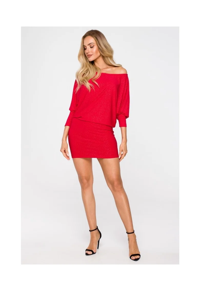 Rochie mini mulata,, Rosu