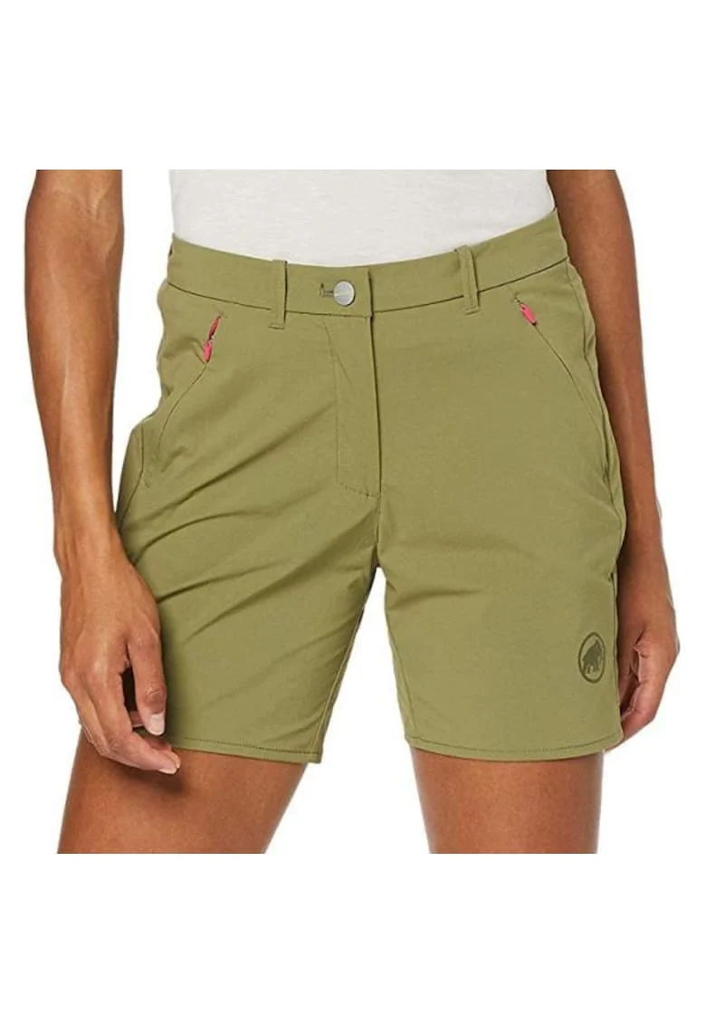 Pantaloni scurti uni cu talie inalta,