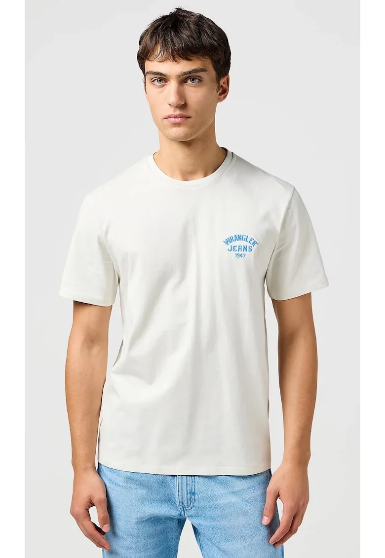 Tricou barbati,  SMALL LOGO TEE, bumbac, alb, maneca scurta