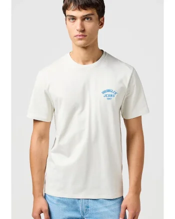 Tricou barbati,  SMALL LOGO TEE, bumbac, alb, maneca scurta