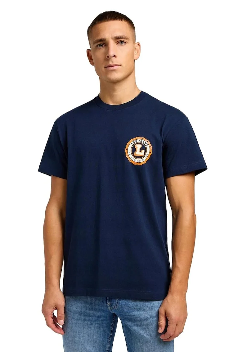 Tricou barbati,  Bumbac, Bleumarin