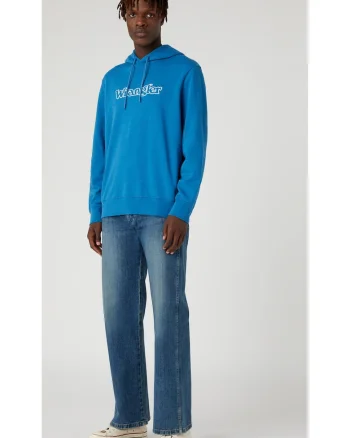 Bluza barbati,  Bumbac, Albastru, Albastru