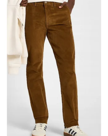 Blugi barbati  Slim Chino, bumbac/elastan, maro,