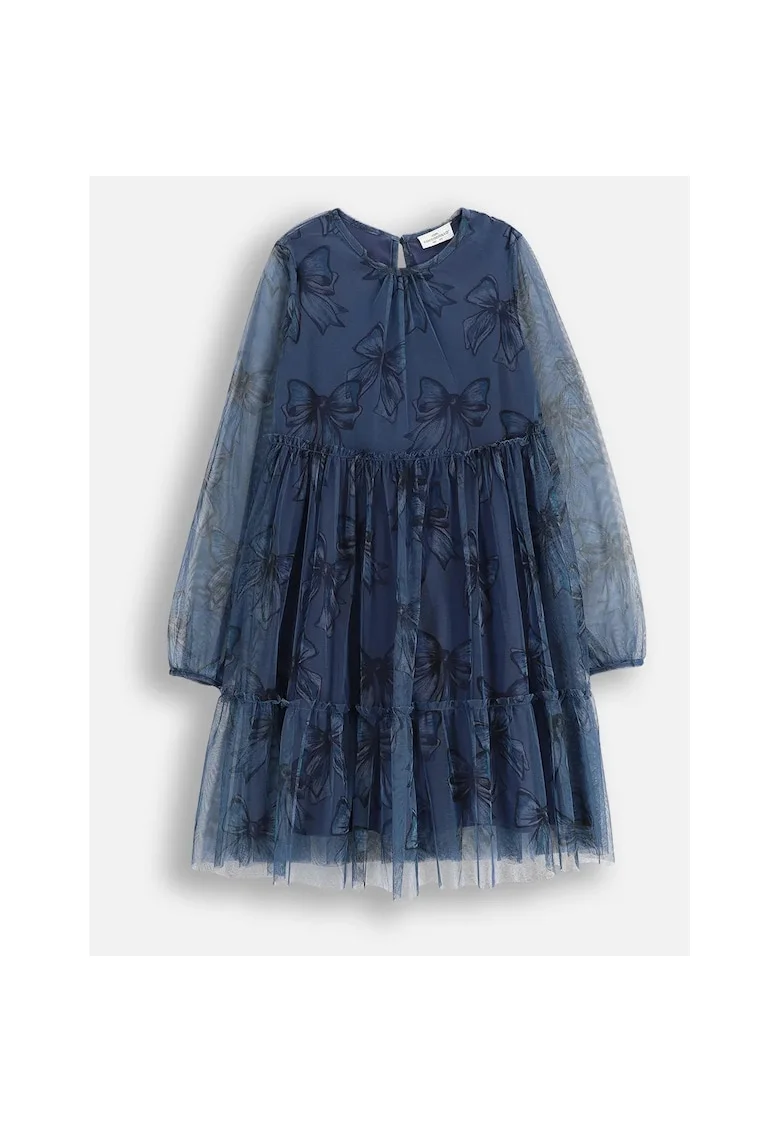 Rochie midi evazata cu imprimeu floral,