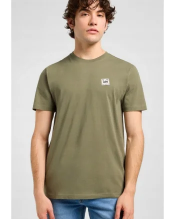 Tricou de barbati,  regular fit, verde, bumbac