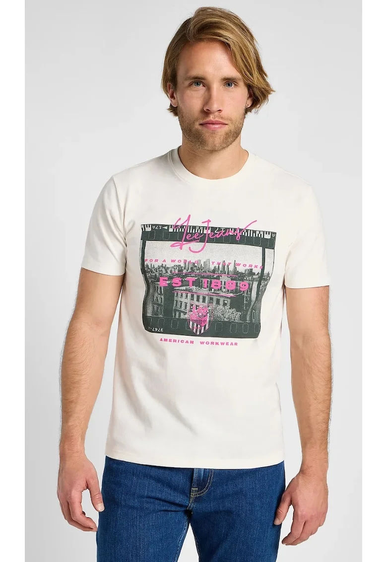 Tricou barbati,  Utility Artist Tee, alb, bumbac, maneca scurta