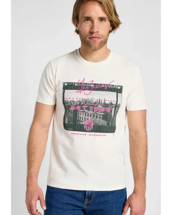 Tricou barbati,  Utility Artist Tee, alb, bumbac, maneca scurta